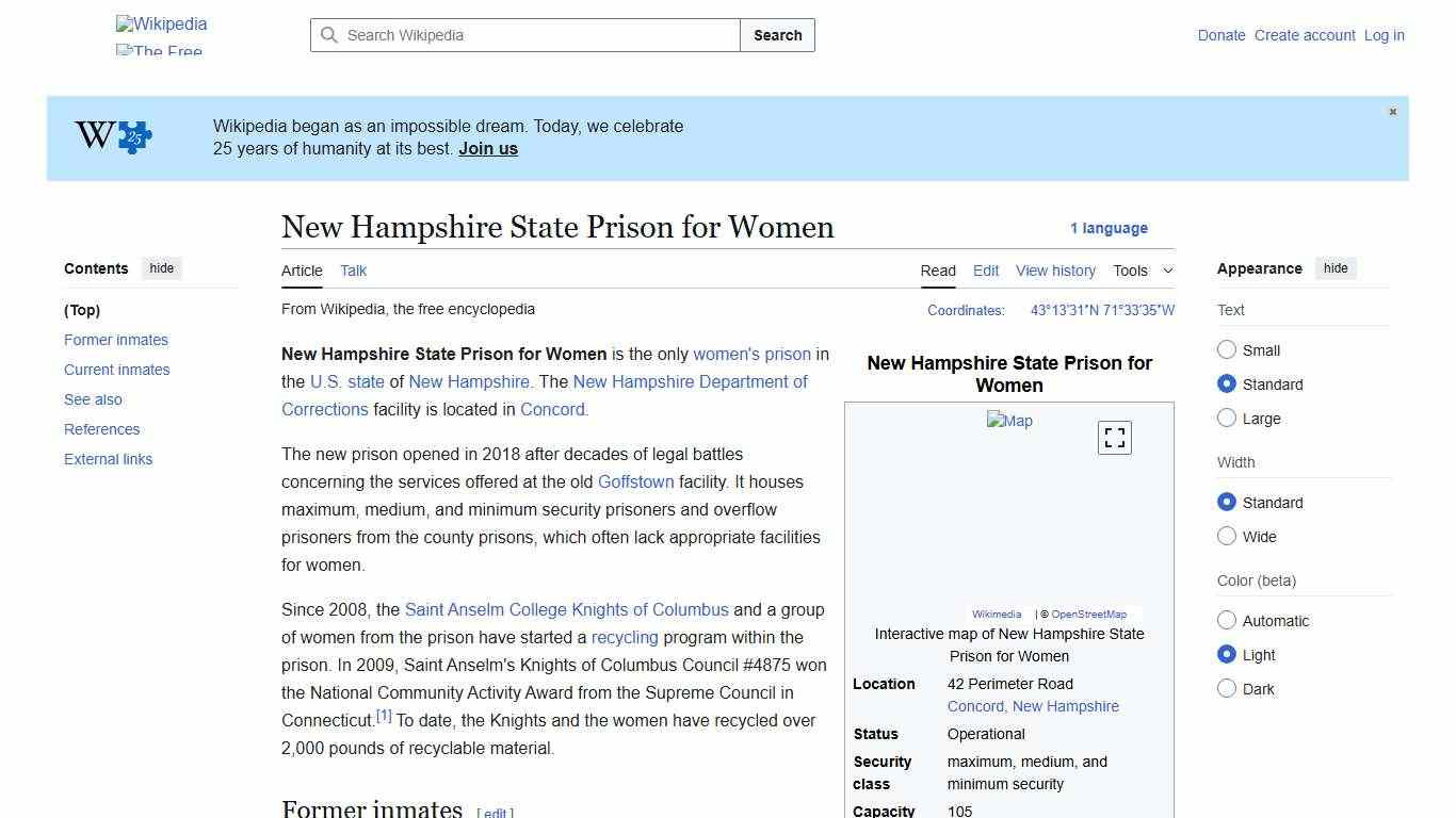 New Hampshire State Prison for Women - Wikipedia